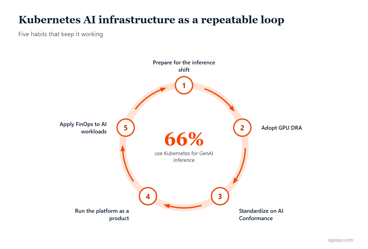 Kubernetes AI Infrastructure: five priorities and key numbers (66%, 82%, 20M)