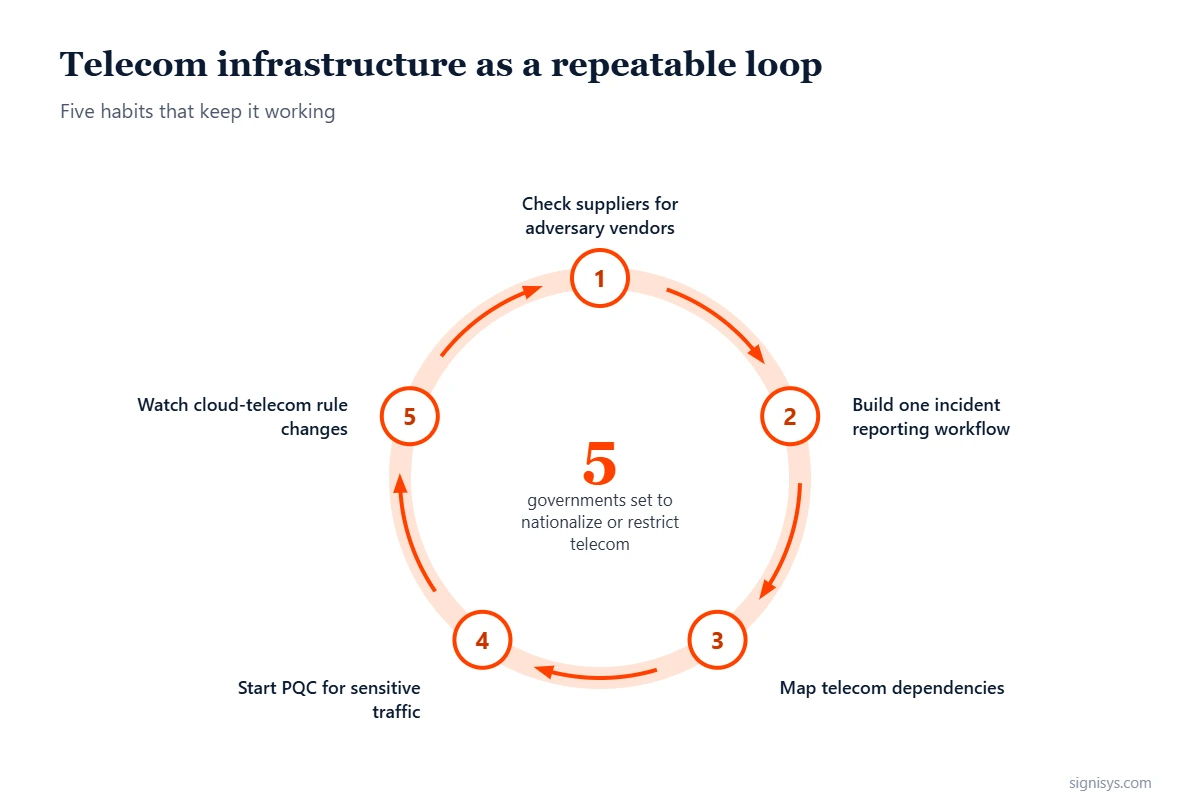 Telecom Infrastructure Control: five priorities and key numbers (5, 600+, 80)